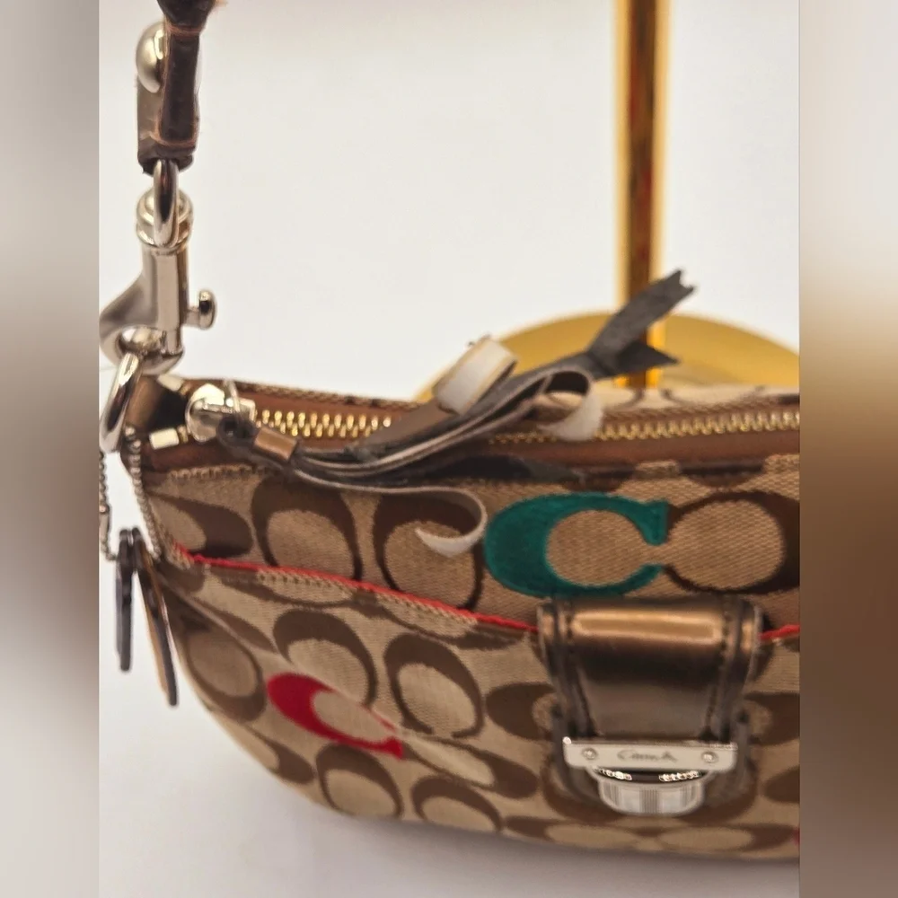 COACH Poppy Y2K Crossbody Colorful Signature C Print 2 Tags